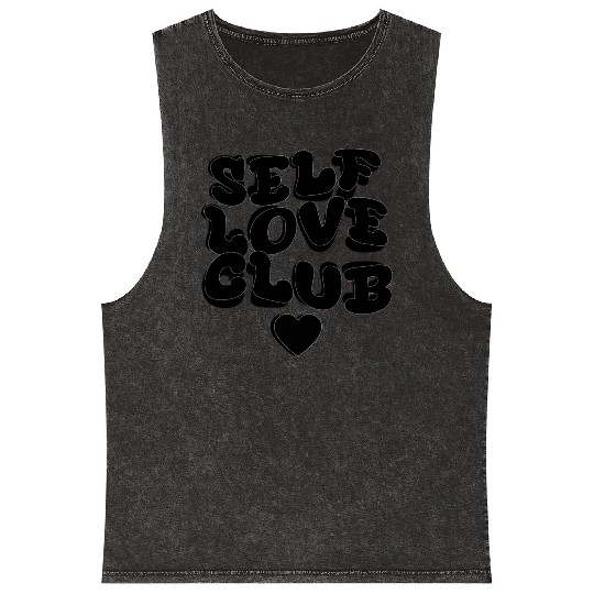 SELF LOVE CLUB Mineral Wash Tank Tops