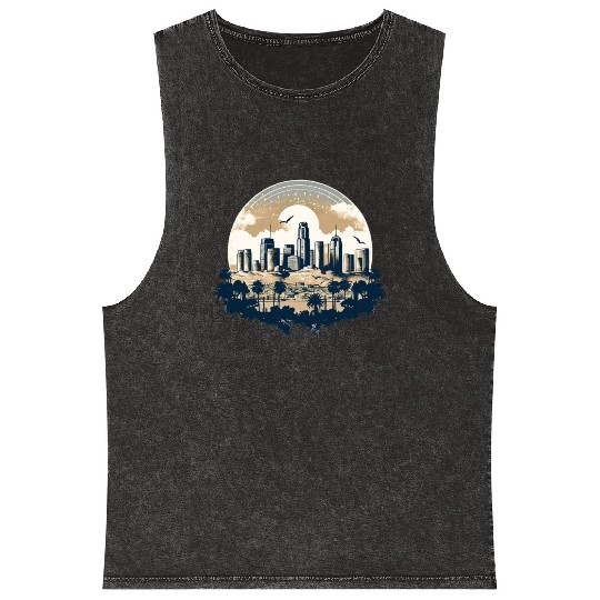 Los Angeles - City of Angels Mineral Wash Tank Tops