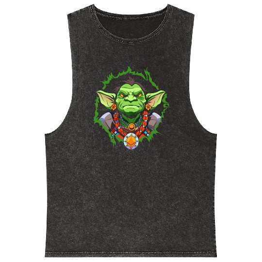 Green Goblin Mineral Wash Tank Tops