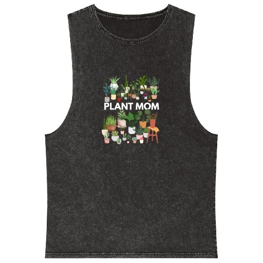 Plant Mom Mineral Wash Tank Tops