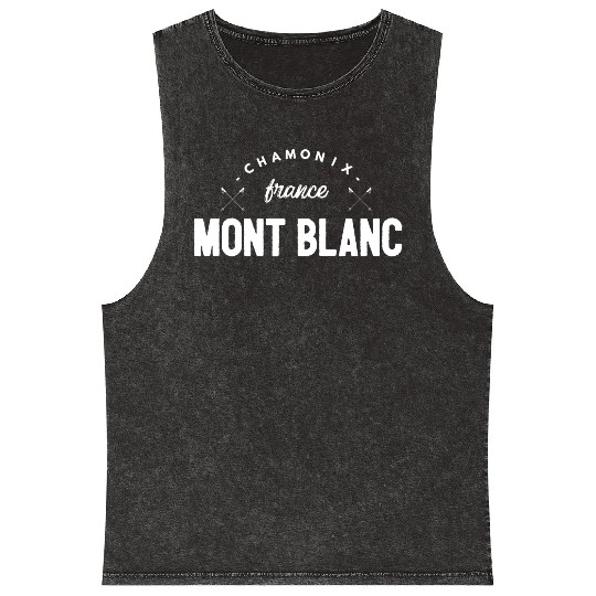 Mont blanc chamonix french alps for men and women Mineral Wash Tank Tops