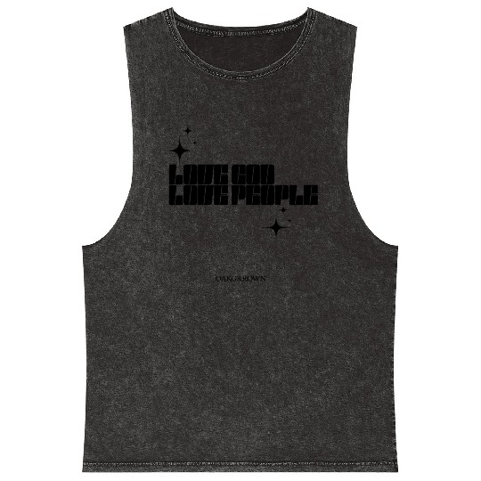 Love God, Love People Mineral Wash Tank Tops