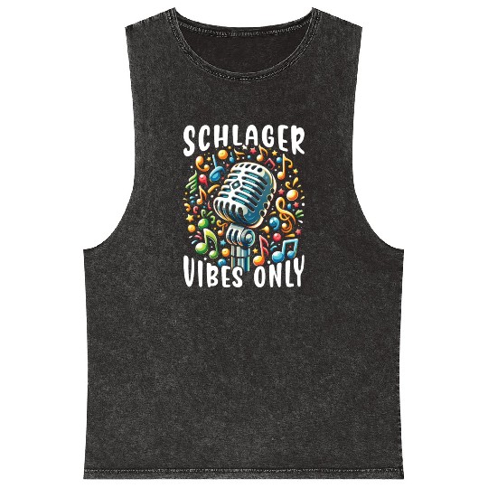 German Schlager Singer Germany Music Lover Mineral Wash Tank Tops