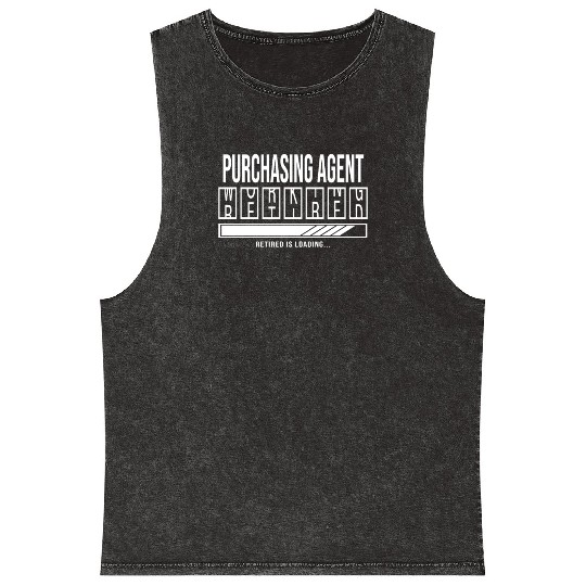 Retirement gift idea Retired Purchasing-Agent Mineral Wash Tank Tops
