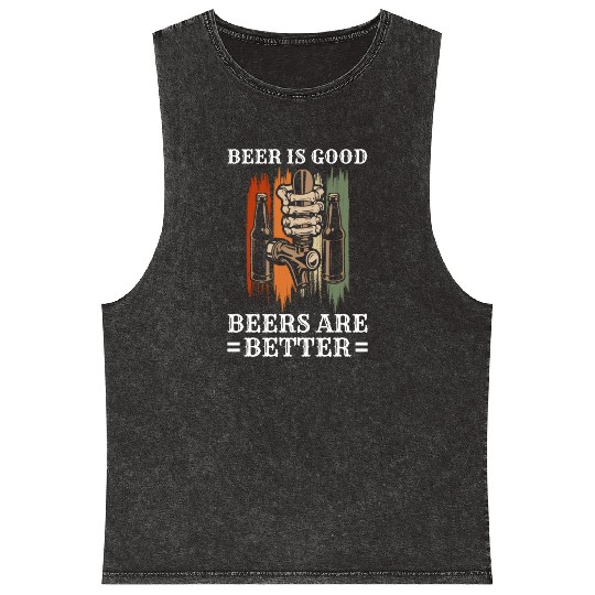 Drinking Alcohol Drunk Fun Mineral Wash Tank Tops