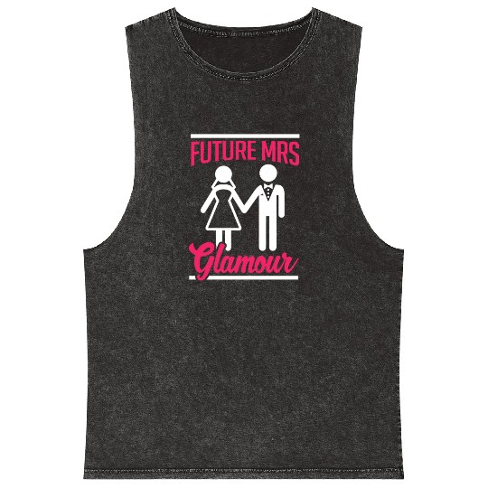Bridal Future Mrs Glamous Mineral Wash Tank Tops