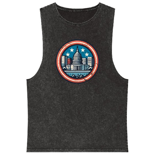 Washington DC Mineral Wash Tank Tops