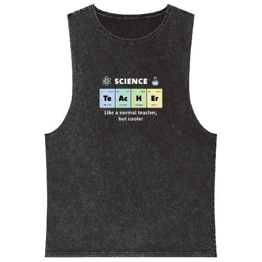Primary Elements of Humour Science Teacher Te Ac Mineral Wash Tank Tops