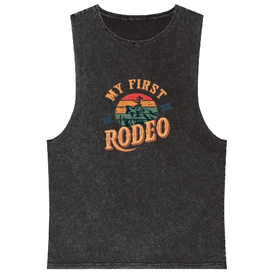 My First Rodeo Mineral Wash Tank Tops