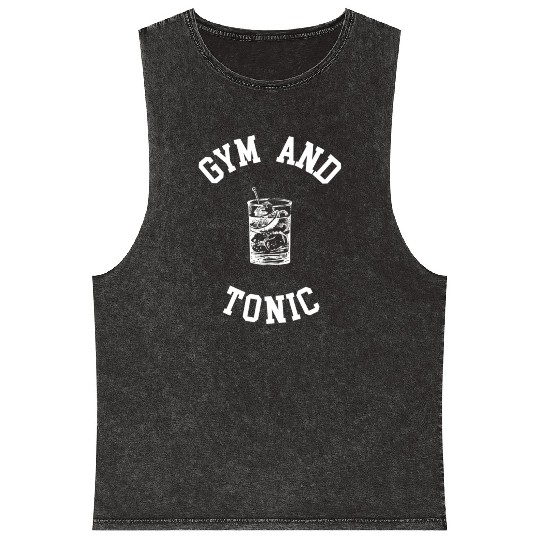 Gym and Tonic Mineral Wash Tank Tops