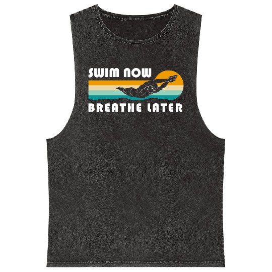 Swimming Pool Swimming Trunks Mineral Wash Tank Tops