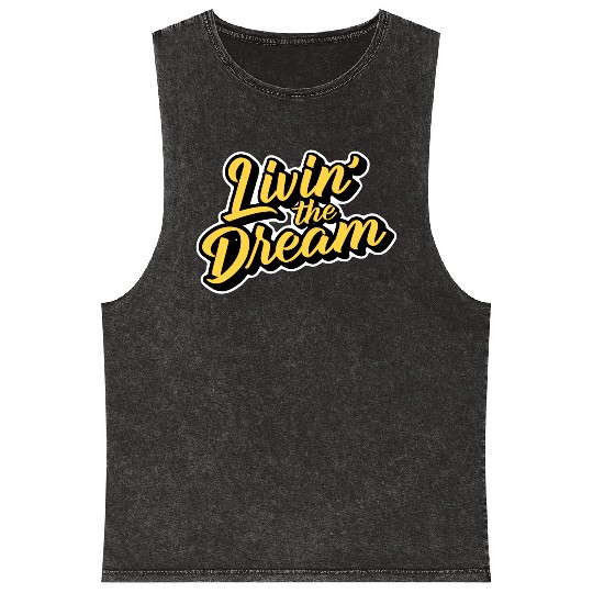 Livin' the Dream Mineral Wash Tank Tops