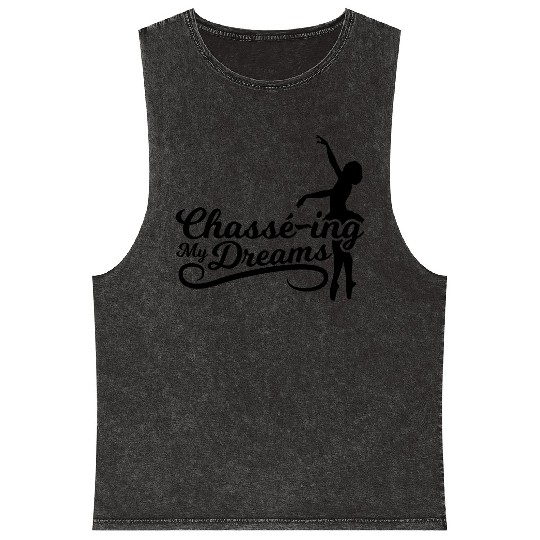 Motivational Ballet Quote Mineral Wash Tank Tops