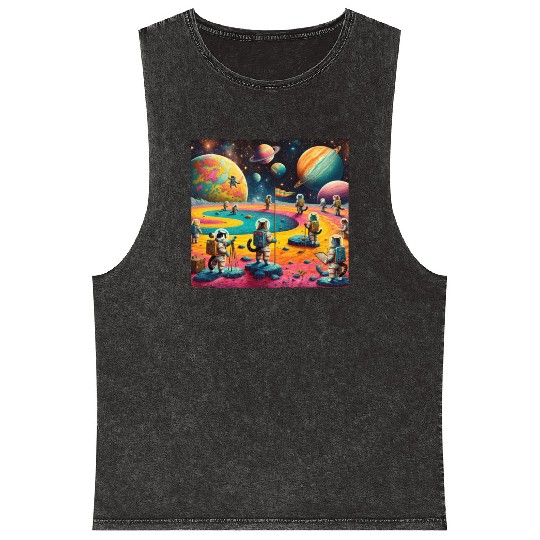 var2 Papyrus Scroll Japanese Art var1 Mineral Wash Tank Tops