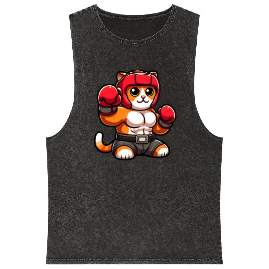 Red Band Fighter Cub Mineral Wash Tank Tops