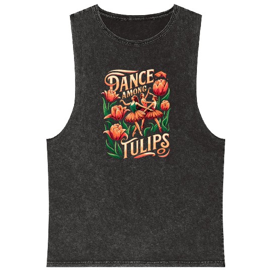 Tulips Tulip Flower Yes I Talk To Tulips Mineral Wash Tank Tops