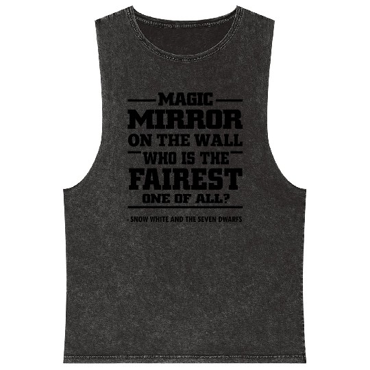 Snow White And The Seven Dwarfs Mineral Wash Tank Tops