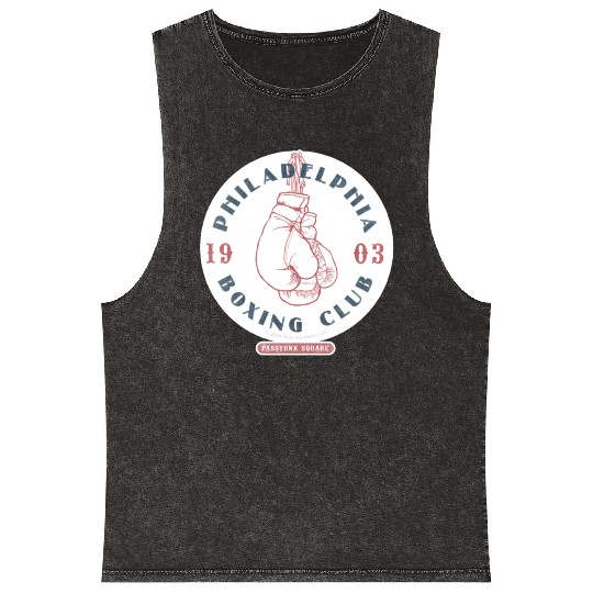 Philadelphia Boxing Club 1903 Sticker Mineral Wash Tank Tops