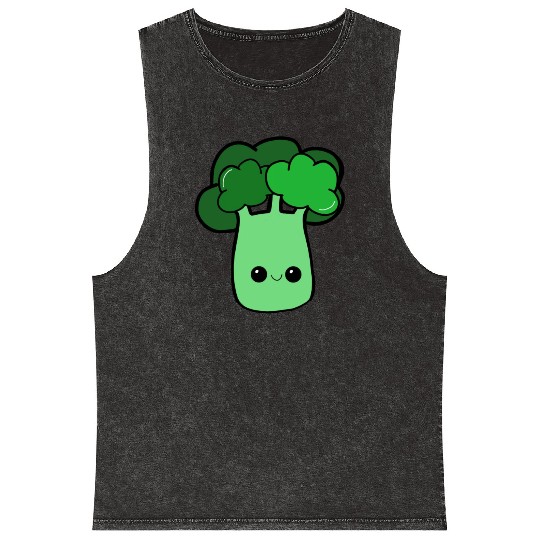 Cute Loves Broccoli Veggie Gardening Adult Kids To Mineral Wash Tank Tops
