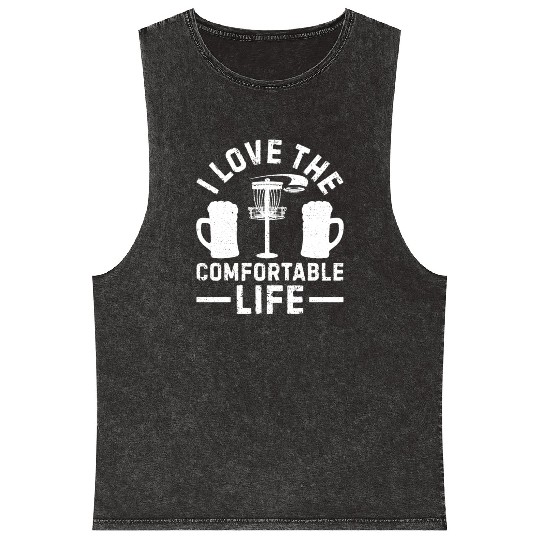 Disc Golf Disc Golfing - I love the comfortable li Mineral Wash Tank Tops