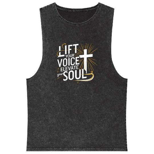 Prayer Songs Jesus Christ Religious Music Praise Mineral Wash Tank Tops