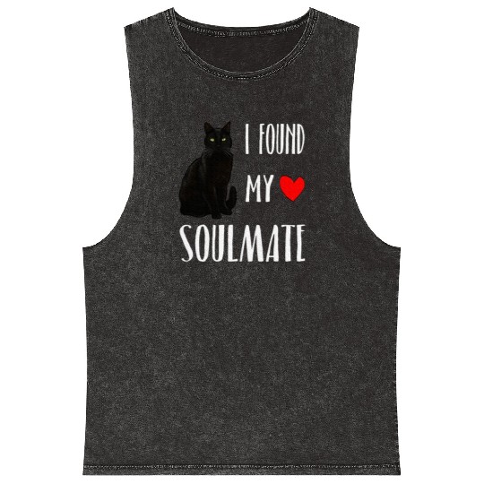 I Found My Soulmate Bombay Cat Lover Best Friend Mineral Wash Tank Tops