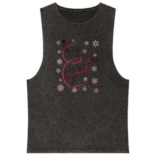 The Nutcracker Ballet and Clara Christmas Holiday Mineral Wash Tank Tops