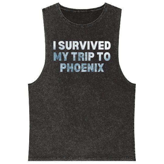 My Trip Traveler Vacation Phoenix Mineral Wash Tank Tops