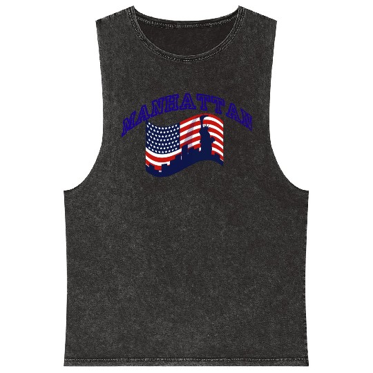 Manhattan usa Mineral Wash Tank Tops