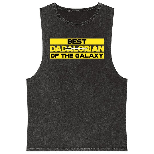 best dadalorian of the galaxy Mineral Wash Tank Tops