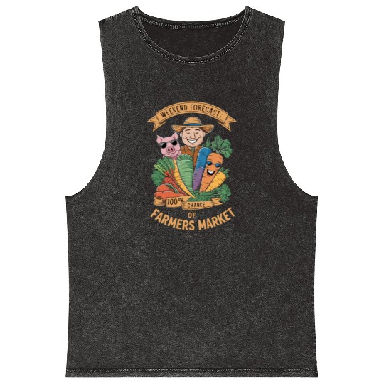 Farmers Market Farmer Agriculture Farming Food Mineral Wash Tank Tops