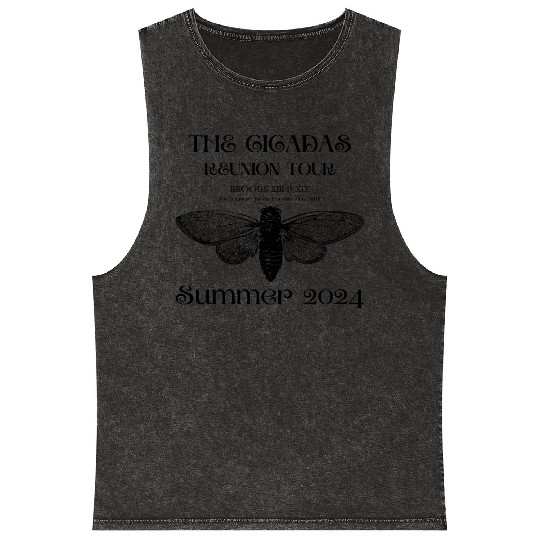 The Cicadas Reunion Summer 2024 Cicada Nature Love Mineral Wash Tank Tops