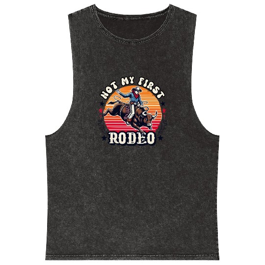 Not My First Rodeo Mineral Wash Tank Tops