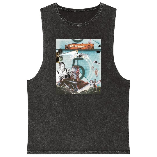 lights camera hollywood Mineral Wash Tank Tops