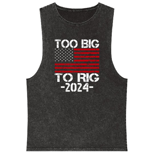 Too Big To Rig 2024 Elections Mineral Wash Tank Tops