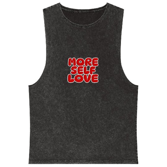 More self love Mineral Wash Tank Tops