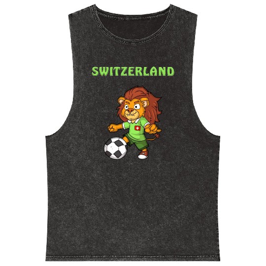 Swiss Fans / Switzerland Lion Mineral Wash Tank Tops