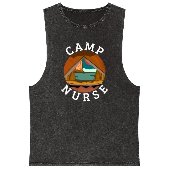 Summer Camp Nurse Women Mineral Wash Tank Tops