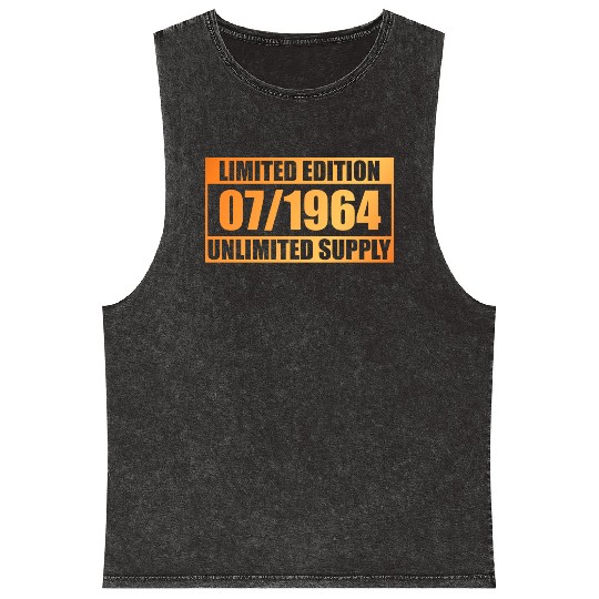 60th birthday Limited Edition - ꝏ Supply 07/1964 Mineral Wash Tank Tops