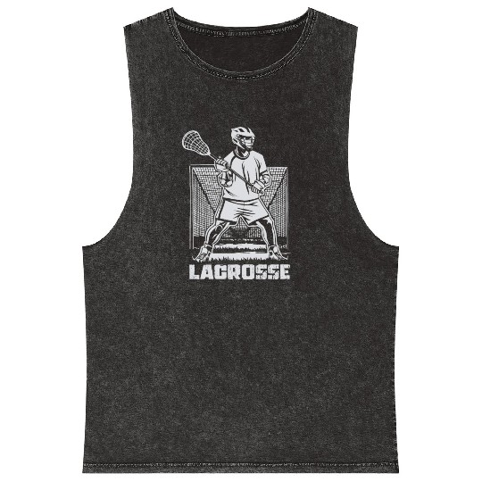 Lacrosse Game Gift Mineral Wash Tank Tops
