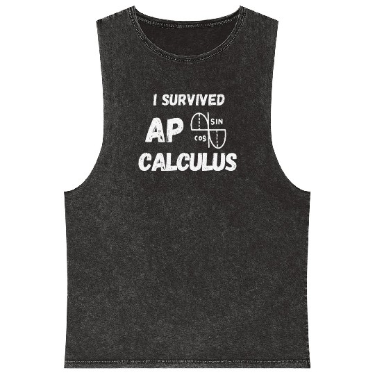 I survived AP Calculus Ap Calc Exam Mineral Wash Tank Tops