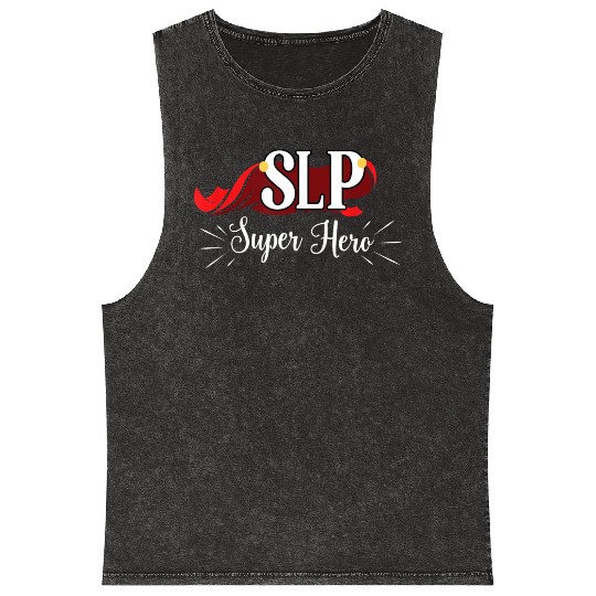 Super Women Funny Superhero Mineral Wash Tank Tops