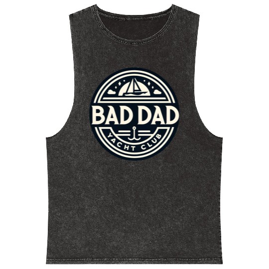 Bad Dad Yacht Club Mineral Wash Tank Tops