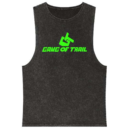 Gang of trail Green neon Mineral Wash Tank Tops
