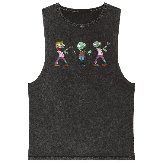 Zombie Kids Clothes Mineral Wash Tank Tops