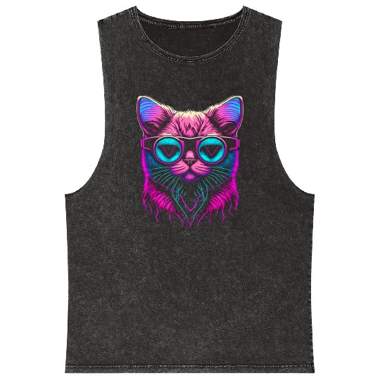 Japanese Vaporwave Aesthetic Clothes Premium Mineral Wash Tank Tops