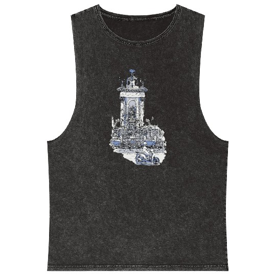 Barcelona Mineral Wash Tank Tops