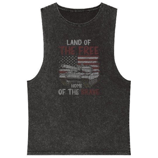 Military Winner Human Rights Mineral Wash Tank Tops
