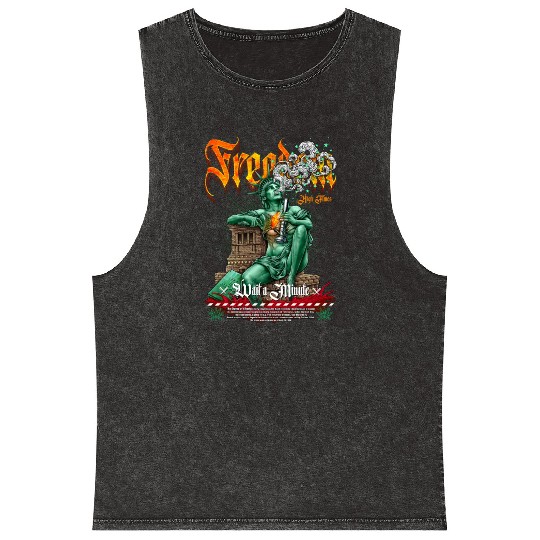 statue of liberty smoking #2 Mineral Wash Tank Tops