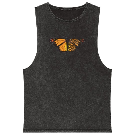 Butterfly Dog Paws Funny Animal Pawprints Lover Mineral Wash Tank Tops